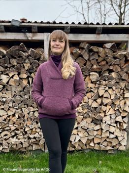Merino Wollfleece Beere meliert  by Swafing